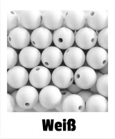 Holzperlen 16mm weiß